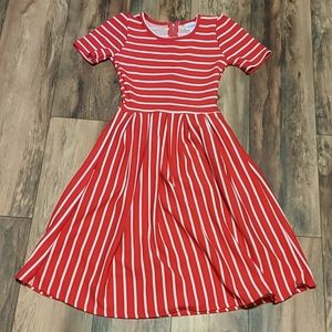 LuLaRoe Dress Amelia Style Pocket Dress, XXS